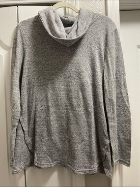 Erika Heather Gray Cowl Neck Sweater